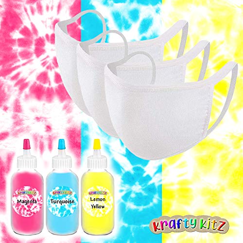 Perfect Stix Tie Dye Mask Kit - DIY Back to School Tie Dye Masks, 1 Neon Kit - Image 5
