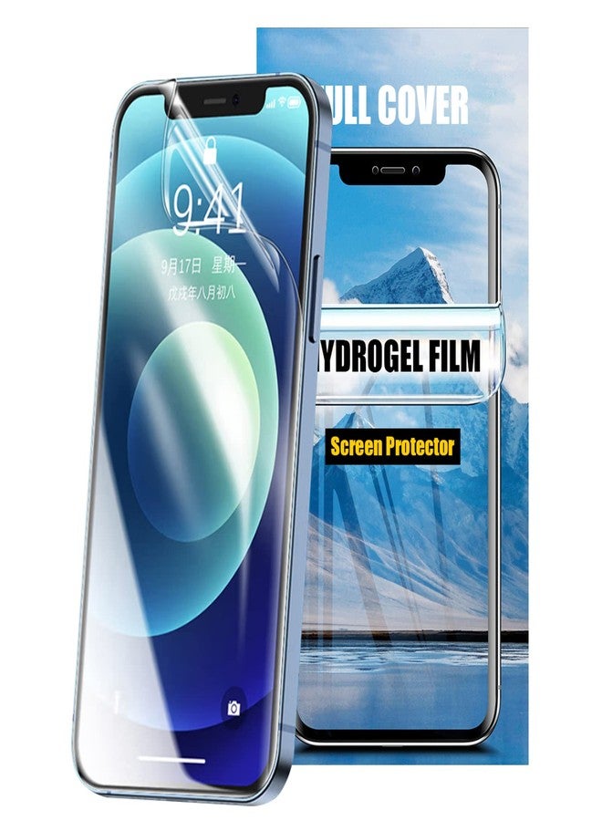 LOOKSEVEN 3 Pack Hydrogel Film For iPhone 13, iPhone 13 Pro Transparent Soft TPU Screen Protector, High Sensitivity Protective Film (Not Tempered Film) - Image 1