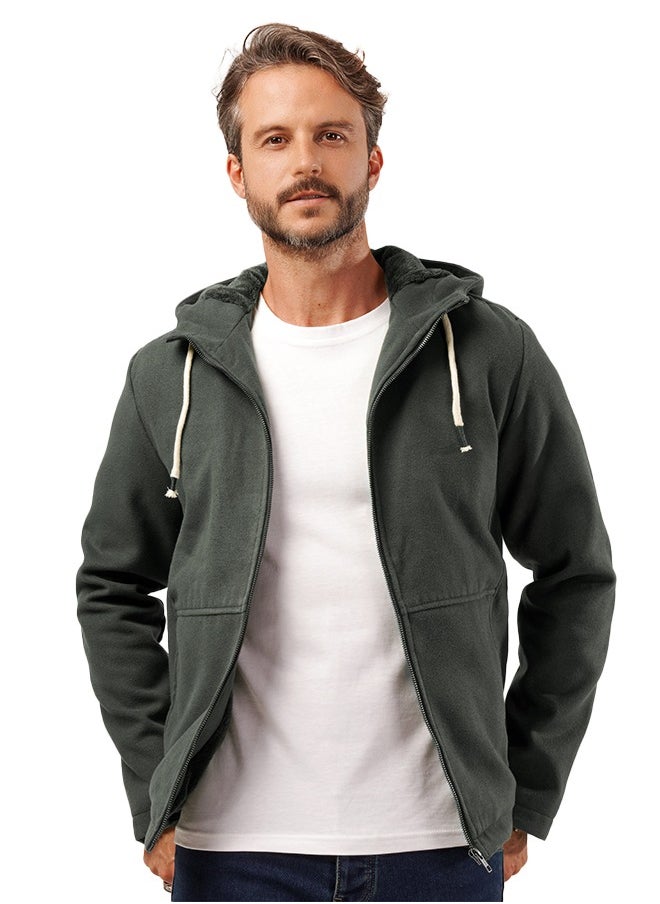 clever Men's Gogh Jacket -With Collar With Fur - Oli  - Image 2