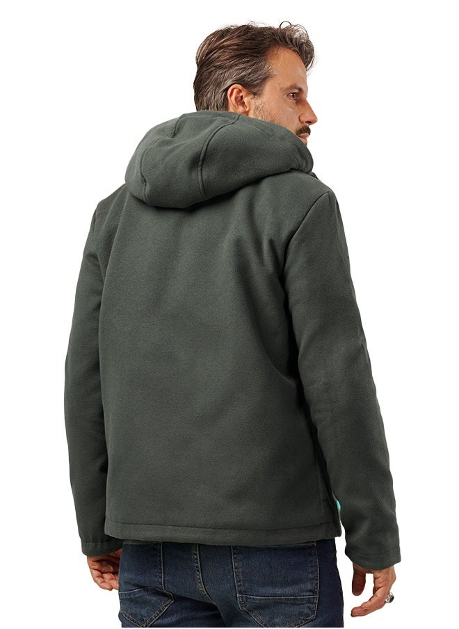 clever Men's Gogh Jacket -With Collar With Fur - Oli  - Image 3