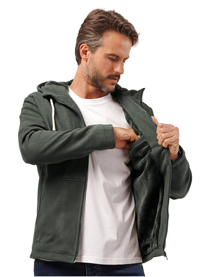 clever Men's Gogh Jacket -With Collar With Fur - Oli  - Image 5
