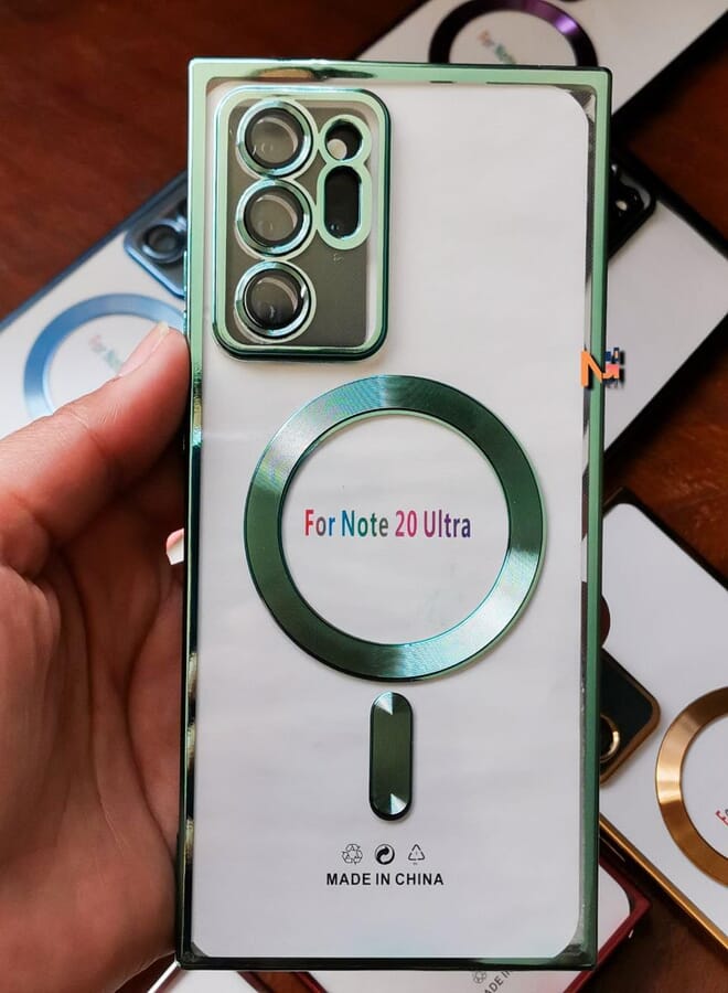 Next store Magnetic Case Compatible with Galaxy Note 20 Ultra [Support Magsafe Charger] Wireless Anti-Scratch Shockproof Full Camera Protection Cover for Samsung Galaxy Note 20 Ultra (Green)