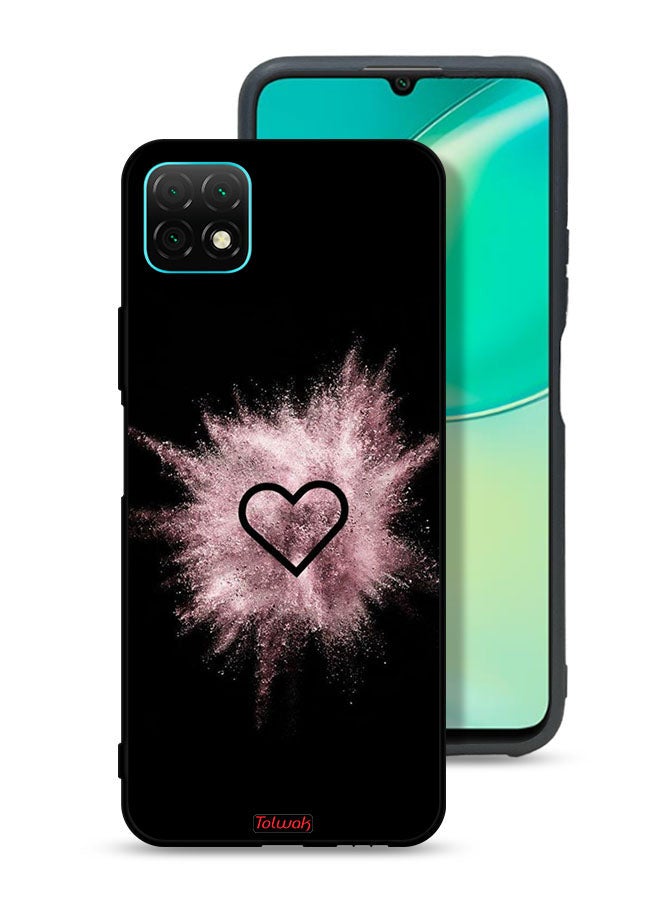 Tolwak Huawei nova Y60 Protective Case Cover Heart On Glitters - Image 1