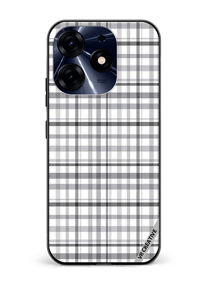 VR CREATIVE Protective Case Cover For Tecno Spark 10 Pro Checks Design Multicolour - Image 1
