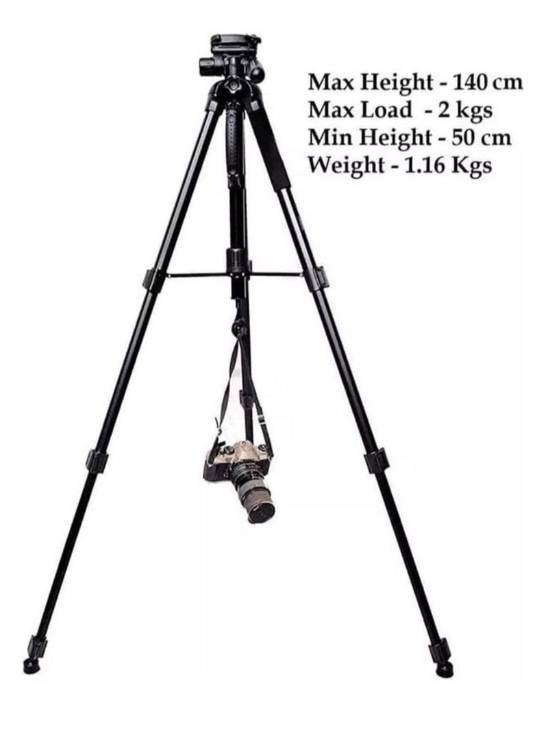Rabos - Camera Tripod with Travel Bag Cell Phone Tripod with Wireless Remote and Phone Holder Compatible with All Cameras Cell Phones Projector Webcam Spotting Scopes - Image 1