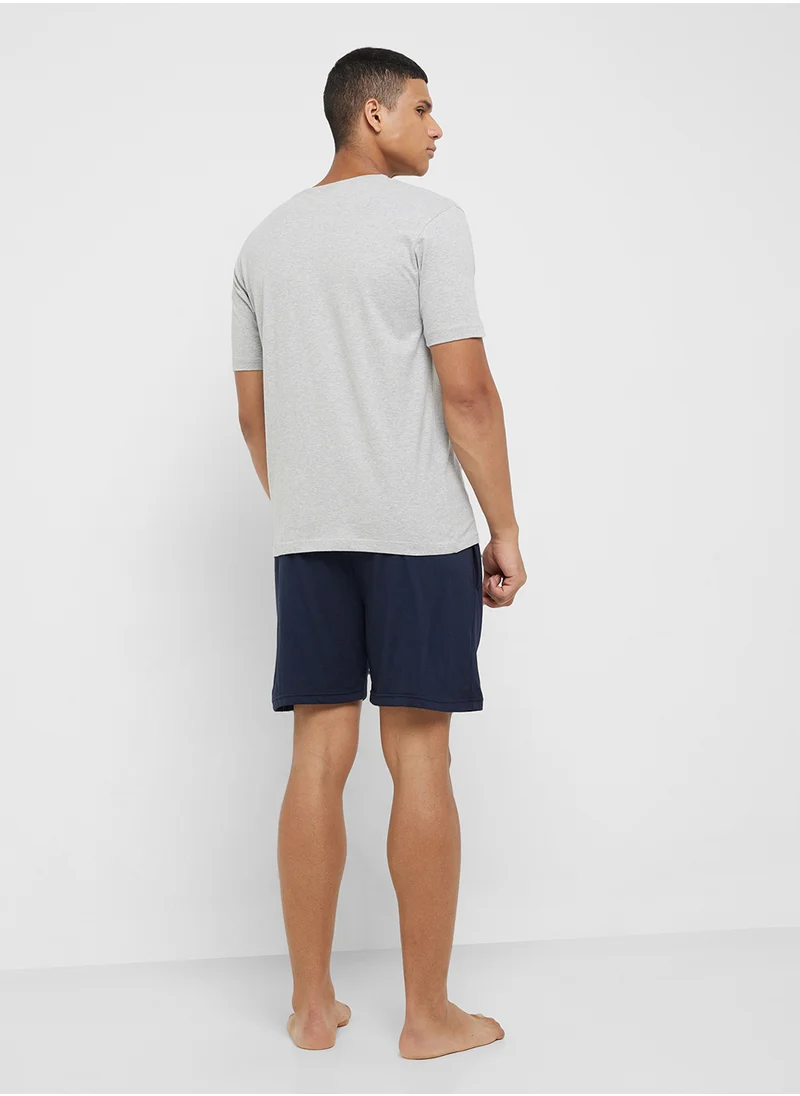 سفنتي فايف Nightwear T-Shirt & Shorts Set