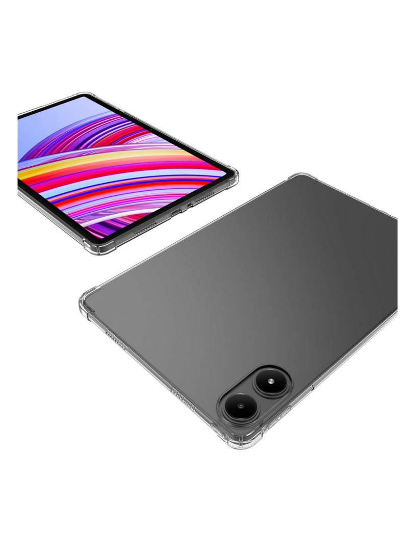 Aookay [1+1] Compatible with Xiaomi Redmi Pad Pro 12.1" Case, Airbag Drop Protection, Soft Flexible Silicone TPU Shockproof and Anti-Yellowing, Scratch Resistant Transparent Case  - Image 4