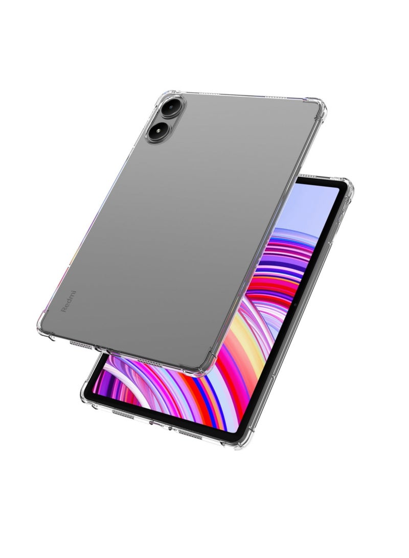 Aookay [1+1] Compatible with Xiaomi Redmi Pad Pro 12.1" Case, Airbag Drop Protection, Soft Flexible Silicone TPU Shockproof and Anti-Yellowing, Scratch Resistant Transparent Case  - Image 3