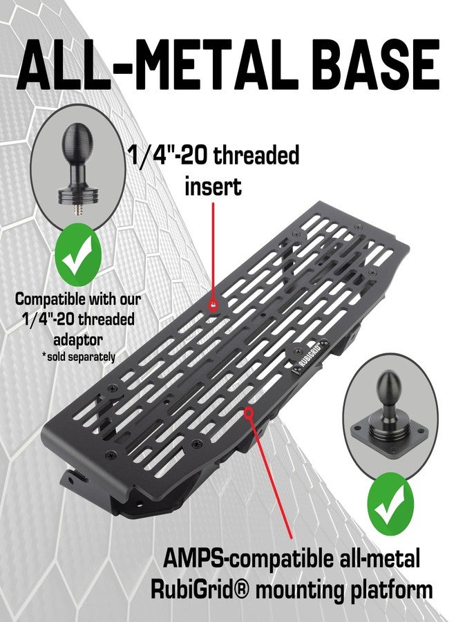 Bulletpoint Mounting Solutions RubiGrid Metal Dash Mount Phone Holder Compatible with 2021-2025 Ford F-150 and 2021-2023 Ford Raptor (Magsafe Compatible) - Image 3