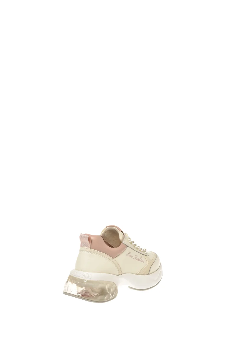 Love Moschino Lace Up Low Top Sneakers