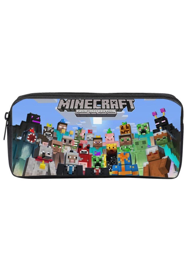 ماين كرافت مقلمة للأطفال من ماين كرافت ، حقيبة أدوات مكتبية لطلاب المدارس الابتدائية والمتوسطة ، مقلمة ذات سعة كبيرة مقاومة للأوساخ - Image 1