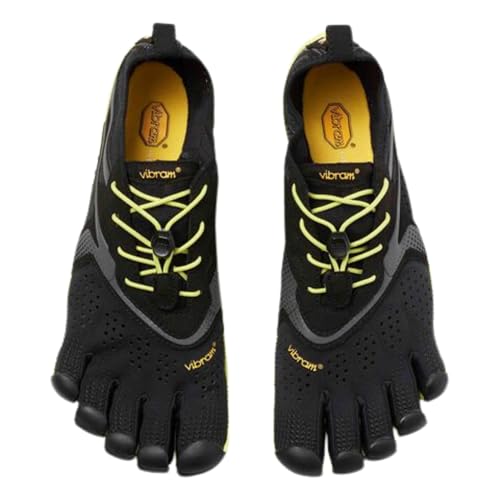 vibram أحذية فيبرام للرجال FiveFingers، حذاء الجري V-Run أسود أصفر 47 M - Image 5