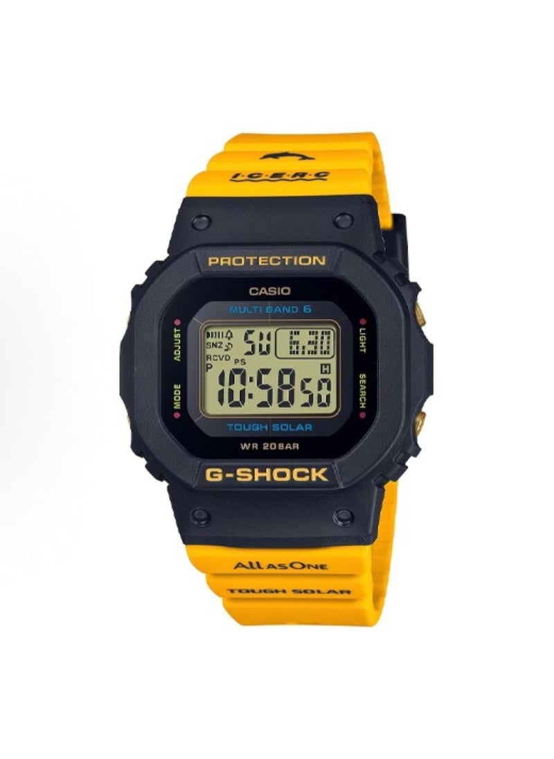 CASIO - octagonal sports waterproof and shockproof watch GA-5600 black yellow - Image 1