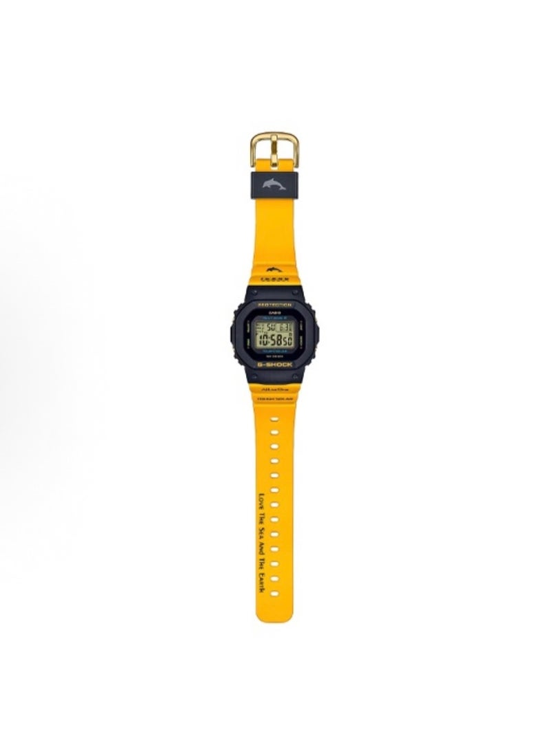 CASIO - octagonal sports waterproof and shockproof watch GA-5600 black yellow - Image 1