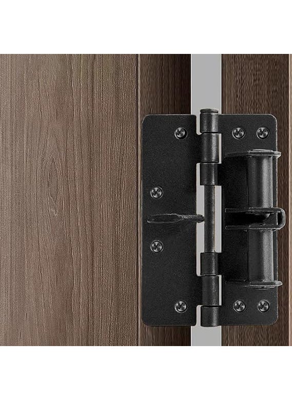 SHOPECOM SHOPECOM 3 in 1 Automatic Door Closer Hinge Lock Hinge Door Closer Automatic SelfClosing Hinge Heavy Duty Cabinet Hinges Door 90 Degree Positioning Spring for Gate Kitchen Cabinet ClosetPack of 1  - Image 4