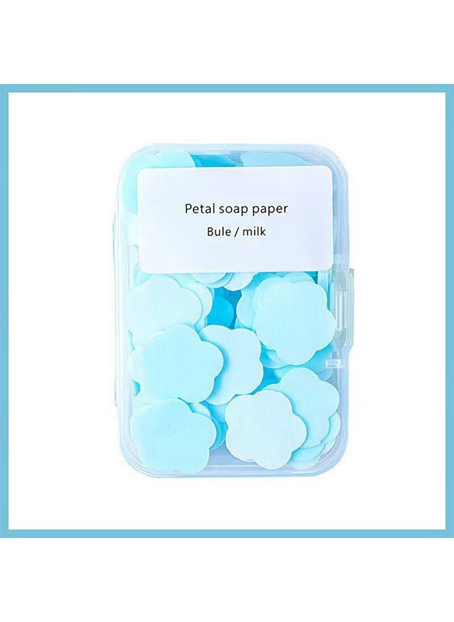 Geustos - 600 Petal Soap Sheets, Portable and Dissolvable Soap Paper Sheets for Hand Washing and Cleaning, Perfect for Children and Adults on Outdoor Travel and Camping Hiking6 Box Set - Image 1