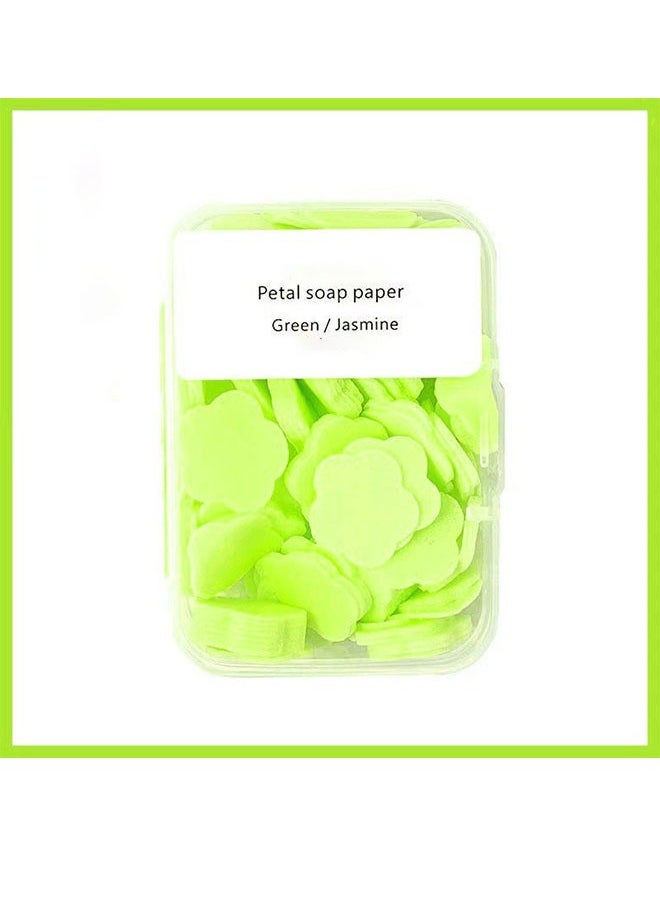 Geustos - 600 Petal Soap Sheets, Portable and Dissolvable Soap Paper Sheets for Hand Washing and Cleaning, Perfect for Children and Adults on Outdoor Travel and Camping Hiking6 Box Set - Image 1