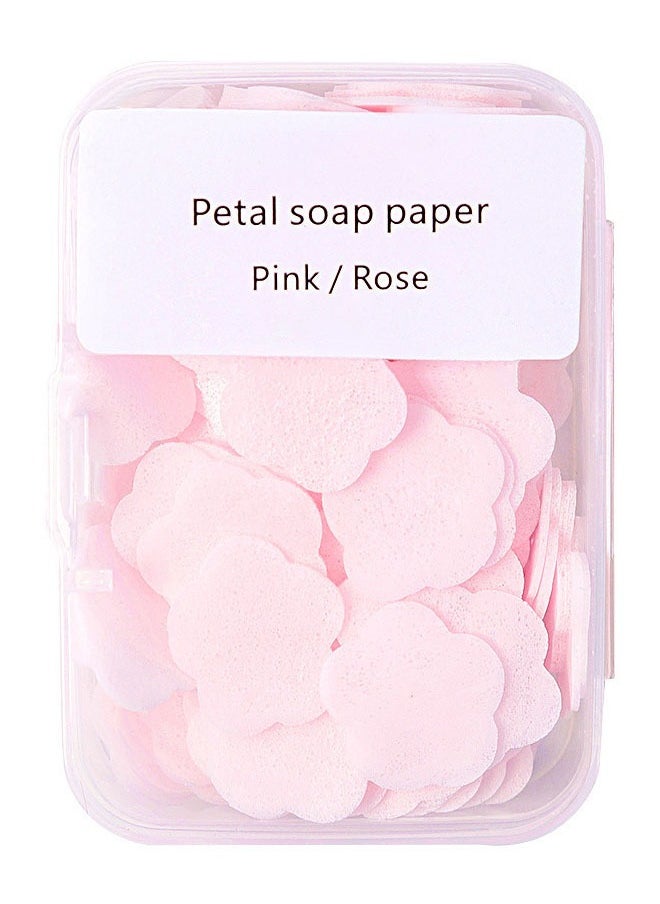 Geustos - 600 Petal Soap Sheets, Portable and Dissolvable Soap Paper Sheets for Hand Washing and Cleaning, Perfect for Children and Adults on Outdoor Travel and Camping Hiking6 Box Set - Image 1