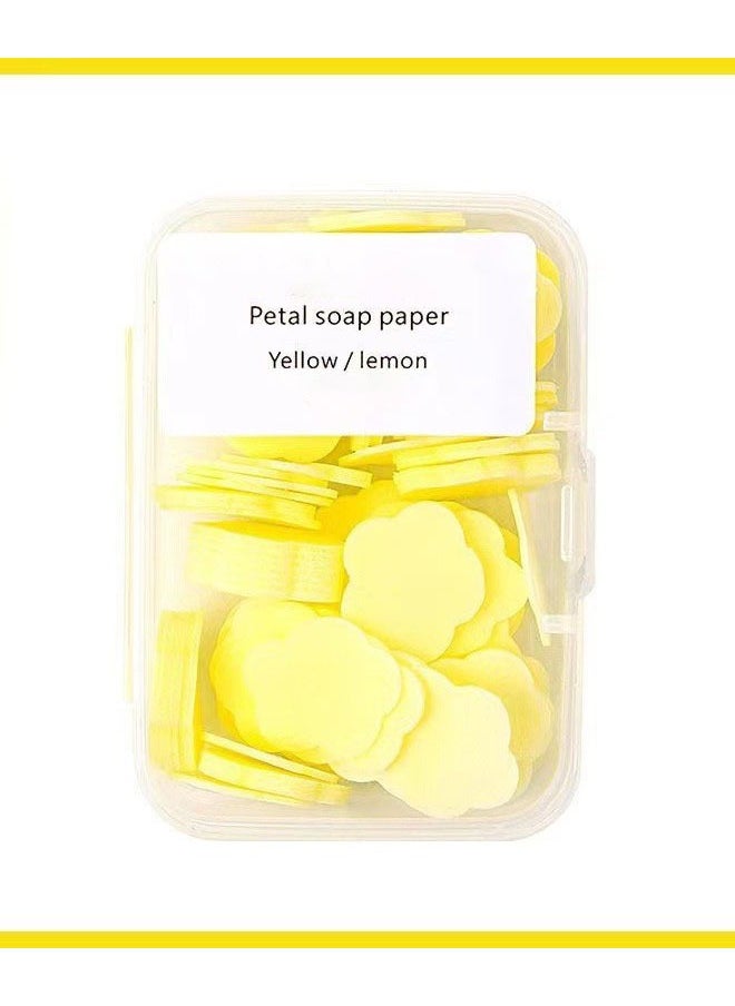 Geustos - 600 Petal Soap Sheets, Portable and Dissolvable Soap Paper Sheets for Hand Washing and Cleaning, Perfect for Children and Adults on Outdoor Travel and Camping Hiking6 Box Set - Image 1