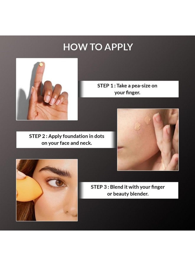 adbeni Color Fit Matte Foundation 60Ml | Flawless Finish & Water Resistant | Oil-Free Makeup & Full Coverage | Smooth Texture, Long-Lasting & 100% Vegan | All Skin Types (Shade-03) - Image 5