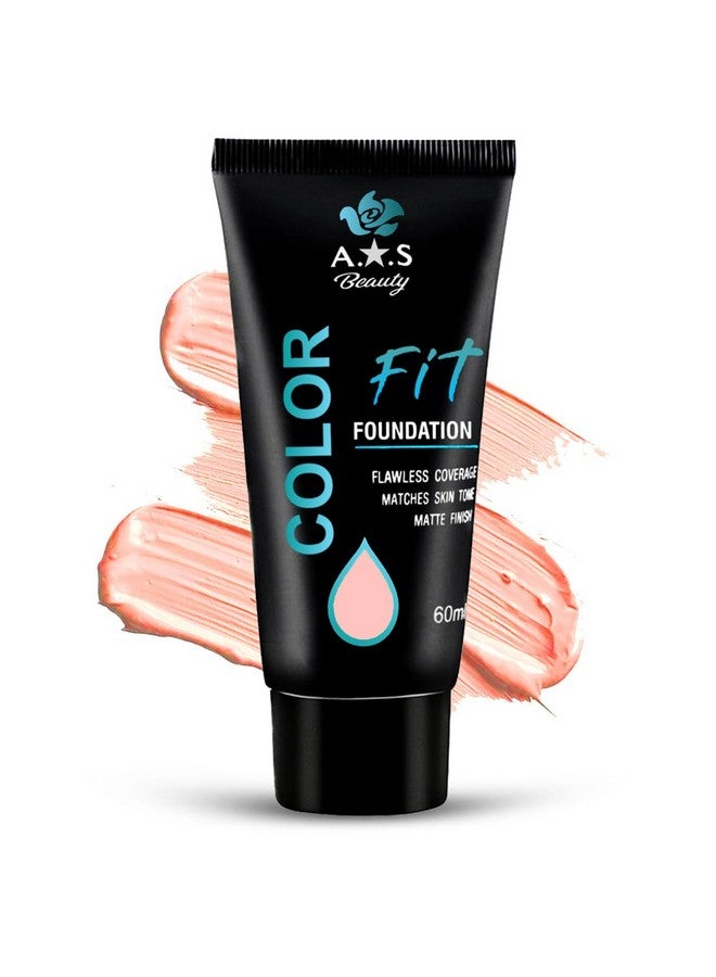 adbeni Color Fit Matte Foundation 60Ml | Flawless Finish & Water Resistant | Oil-Free Makeup & Full Coverage | Smooth Texture, Long-Lasting & 100% Vegan | All Skin Types (Shade-03) - Image 1