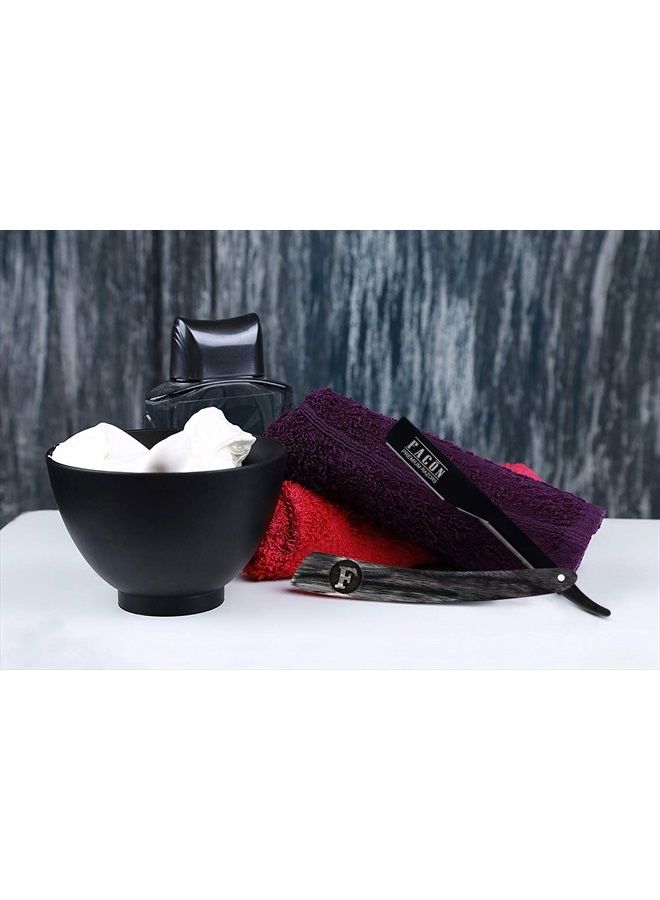 FACON 100 BLADES + Facón Professional Wooden Straight Edge Barber Razor - Salon Quality Cut Throat Shavette - Image 2