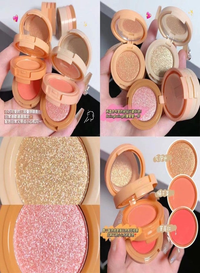 MagicHuda Magic Huda 3 in 1 face blusher + highlihger with mini compact palette | travel friendly mini face blush and highlihter palette (2) - Image 4