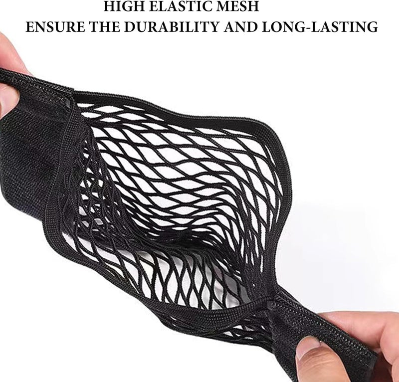 Bukela Mesh Plastic Bag Holder, Wall Mounted Storage Net Shopping Grocery Bag Holder Organizer Dispenser for Aluminum Foil, Trash, Garbage, Plastic Wrap, Under Sink Cargo Organizers - Image 4