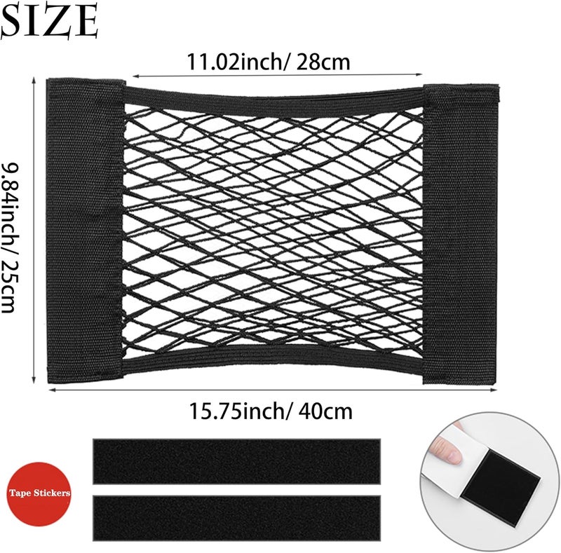 Bukela Mesh Plastic Bag Holder, Wall Mounted Storage Net Shopping Grocery Bag Holder Organizer Dispenser for Aluminum Foil, Trash, Garbage, Plastic Wrap, Under Sink Cargo Organizers - Image 2