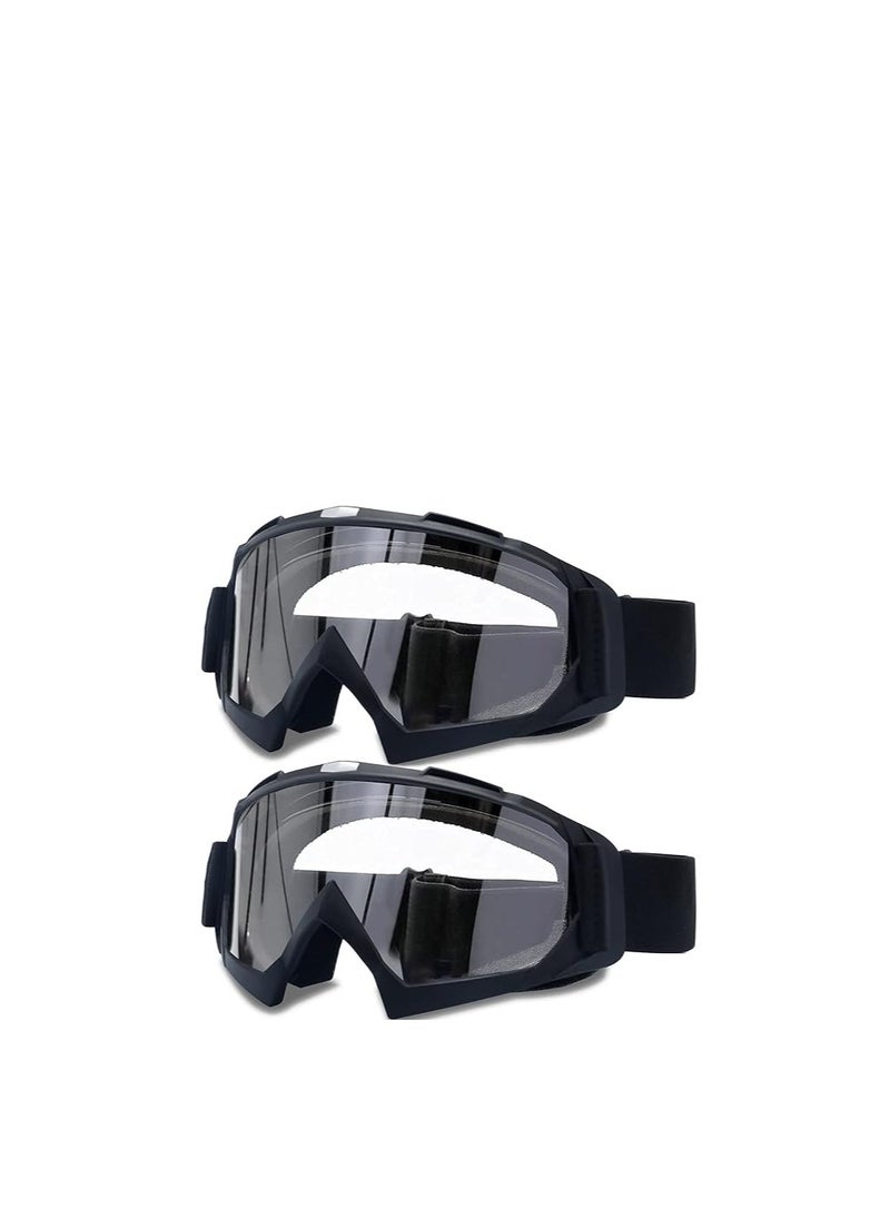 KASTWAVE Adult Dirt Bike Goggles, KASTWAVE 2-Pack ATV Motorcycle Goggles for Youth, Dirt Bike Goggles, Windproof ATV Goggles, Dust Proof Racing Goggles for Child, Youth, Teens, Men and Women  - Image 1