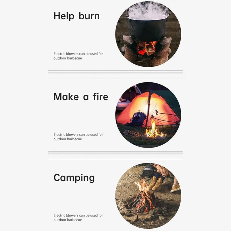 Manual Hand Crank Blower For Blacksmithing And Forge Flame Fan Black - Image 4