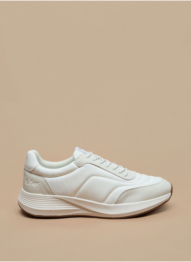Lee Cooper Men's Panelled Sneakers with Lace-Up Closure  - Image 3