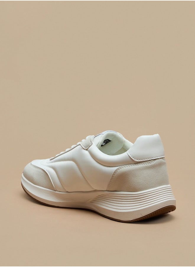 Lee Cooper Men's Panelled Sneakers with Lace-Up Closure  - Image 2