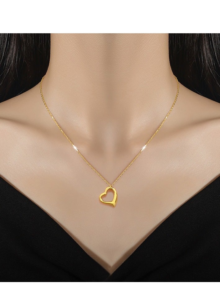 18K مطلية بالذهب قلادة الحب ، اكسسوارات الطرف / الخطوبة وفساتين الزفاف - Image 1