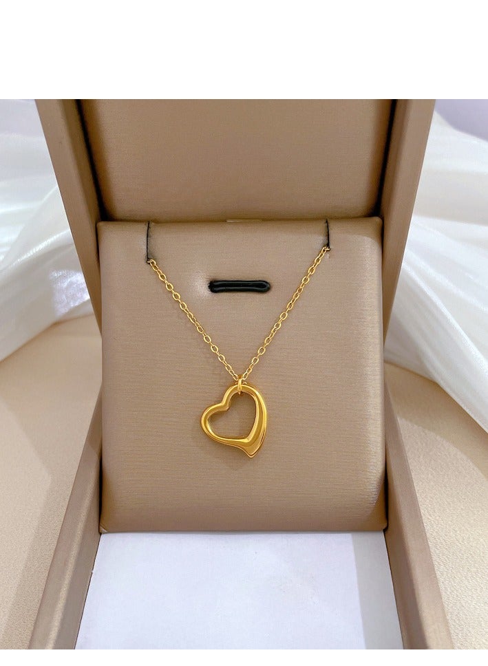 18K مطلية بالذهب قلادة الحب ، اكسسوارات الطرف / الخطوبة وفساتين الزفاف - Image 2