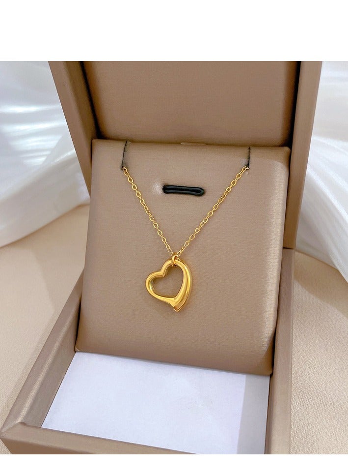 18K مطلية بالذهب قلادة الحب ، اكسسوارات الطرف / الخطوبة وفساتين الزفاف - Image 3