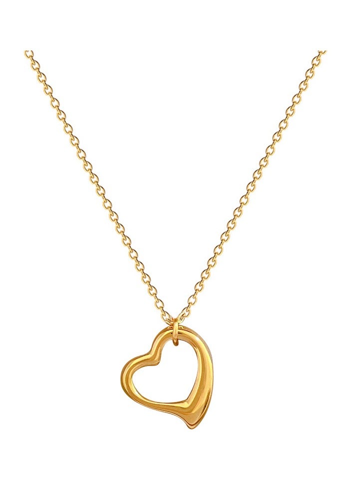 18K مطلية بالذهب قلادة الحب ، اكسسوارات الطرف / الخطوبة وفساتين الزفاف - Image 5