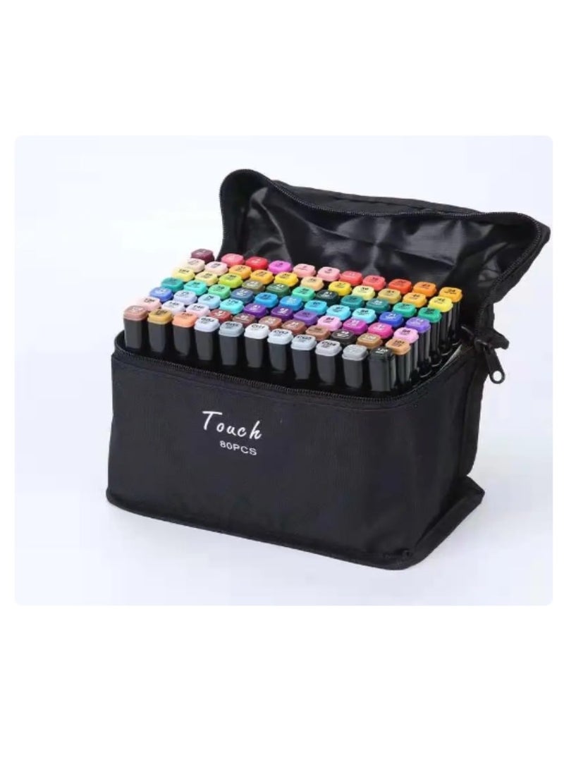 Touch Marker pen set colors double headed color for students upgraded with large capacity more durable suitable for design painting, coloring - Image 1
