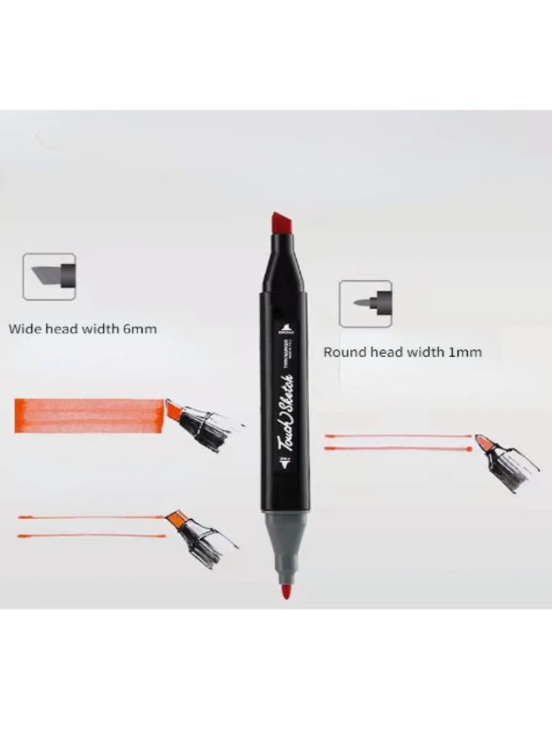Touch Marker pen set colors double headed color for students upgraded with large capacity more durable suitable for design painting, coloring - Image 2
