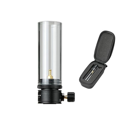 camping moon CAMPINGMOON Candle Lantern Gas Mini Small Camping Backpacking Black BKT1D - Image 1