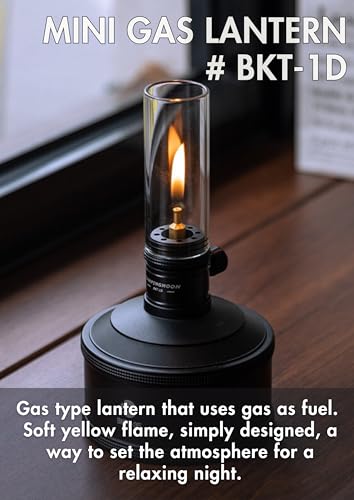 camping moon CAMPINGMOON Candle Lantern Gas Mini Small Camping Backpacking Black BKT1D - Image 3