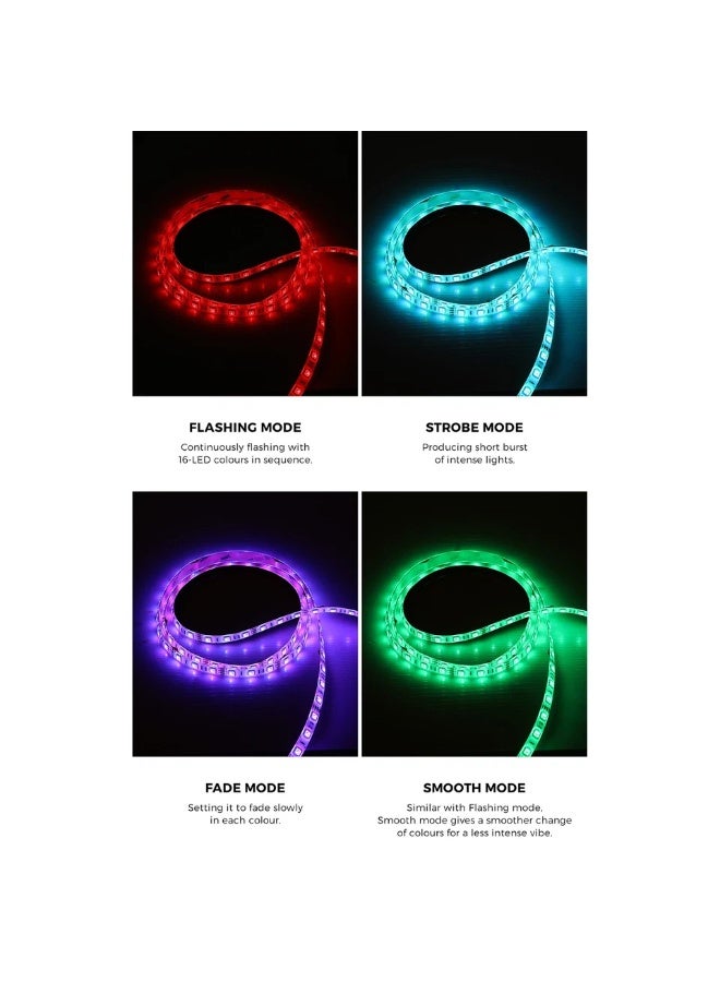 هامود حمود، خزانة تلفزيون، حامل وحدة الترفيه باللون الأبيض، إضاءة LED RGB لامعة، الطول 2 متر، الارتفاع 50 سم، العمق 50 سم - Image 4