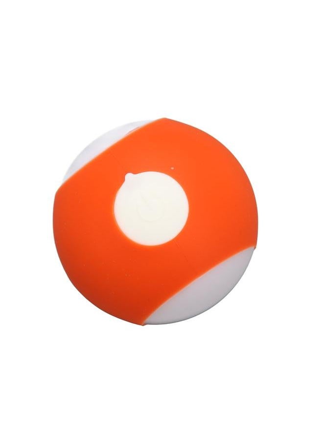 NIBEMINENT - Interactive Cat Toys Ball Relieve Boredom Bite Resistant Electric Automatic Moving Bouncing Rolling with Feather Orange - Image 1