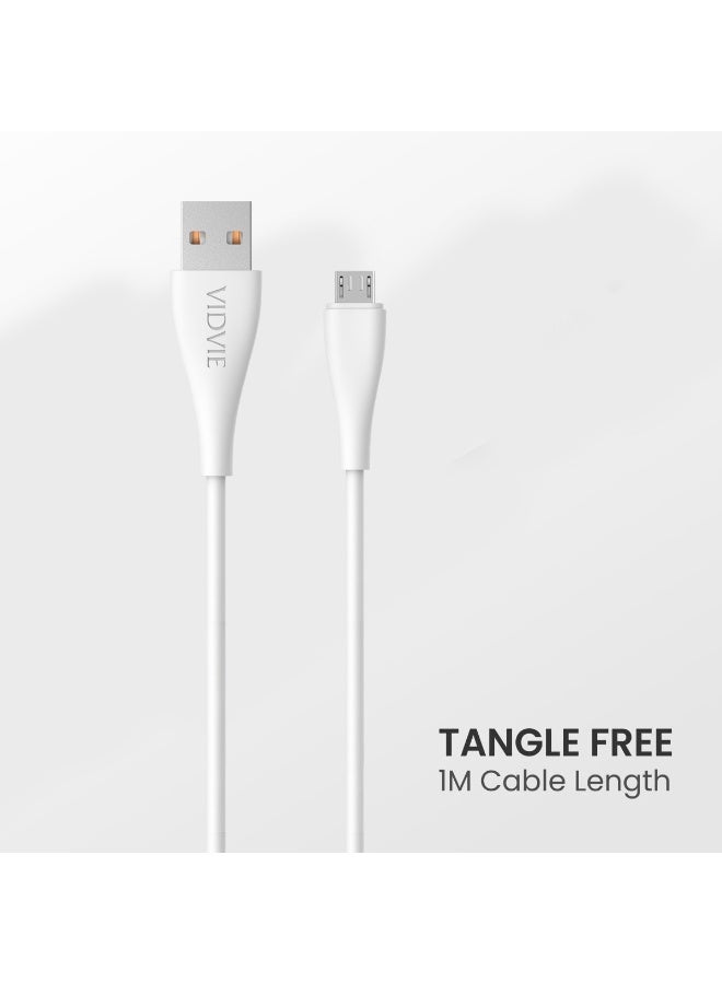 فيدفي كابل شحن مايكرو يو إس بي بطول متر واحد مع دعم الشحن السريع، كابل بيانات مرن متين للهواتف الذكية وبنوك الطاقة وأشرطة الرقبة وسماعات الأذن ومكبرات الصوت، مزامنة عالية السرعة، موصلات قوية، خرج مستقر، حماية شحن آمنة، CB427B - Image 4