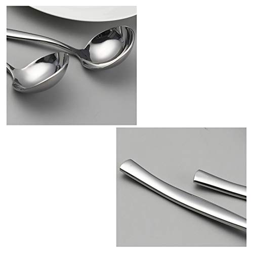 Vababa 4-Piece Stainless Steel Gravy Soup Spoon, Small Soup Ladle Set - Image 3