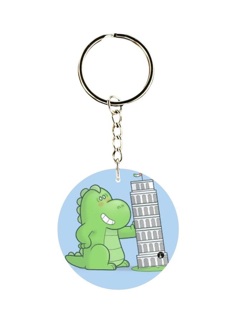 Printed Plastic Keychain