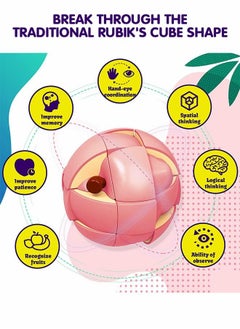 GROIC Fruit Cube Puzzle, 3D Fruit Cubes, Peach Cubes, Educational Toys for Children, Anti-stress And Anti-anxiety Educational Games, Early Childhood Education Toys  - Image 3