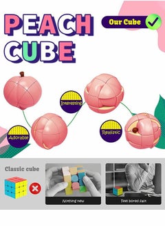 GROIC Fruit Cube Puzzle, 3D Fruit Cubes, Peach Cubes, Educational Toys for Children, Anti-stress And Anti-anxiety Educational Games, Early Childhood Education Toys  - Image 4