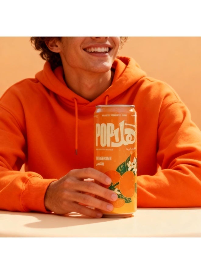 HalaPop Prebiotic Soda Tangerine, 6g Plant-Based Fiber, High in Vitamin C, No Added Sugar Sparkling Drink (4 x 250ml) - Image 4