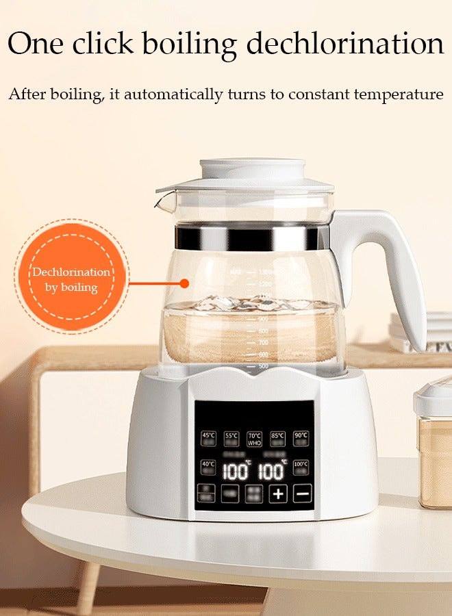 DUNISO Thermostatic kettle, home baby milk regulator, baby intelligent insulated kettle with night light, used for dechlorination, thawing, tea brewing, milk mixing, boiling,1000ml，18 * 26cm - Image 3